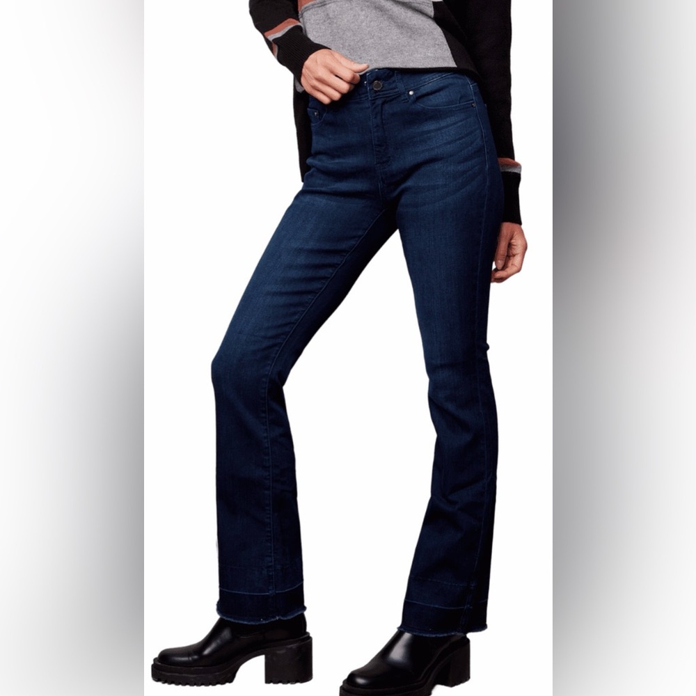 CHARLIE B Women's Deep Indigo Boot Cut Jeans